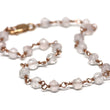 Rose Quartz Bracelet in Wire Wrapped Rose Gold