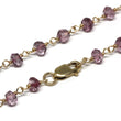 Pink Quartz Bracelet in Wire Wrapped Gold