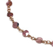 Watermelon Tourmaline Bracelet in Wire Wrapped Rose Gold