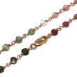 Watermelon Tourmaline Bracelet in Wire Wrapped Rose Gold