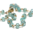 Apatite Bracelet in Wire Wrapped Gold