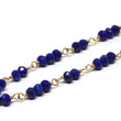Lapis Lazuli Bracelet in Wire Wrapped Gold