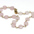 Rose Quartz Bracelet in Wire Wrapped Gold