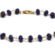 Lapis Lazuli Bracelet in Wire Wrapped Gold