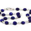 Lapis Lazuli Bracelet in Wire Wrapped Silver