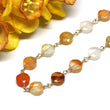 Agate Bracelet in Wire Wrapped Gold