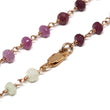 Ruby Gradient Bracelet in Wire Wrapped Rose Gold