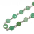 Chrysoprase Bracelet in Wire Wrapped Silver
