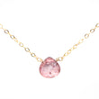 Pink Quartz Small Pendant Necklace