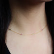 Watermelon Tourmaline Wire Wrapped Layering Necklace