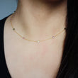 Watermelon Tourmaline Wire Wrapped Layering Necklace