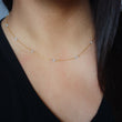 Blue Topaz Wire Wrapped Layering Necklace