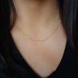 Blue Topaz Wire Wrapped Layering Necklace