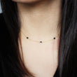 Black Tourmaline Wire Wrapped Layering Necklace