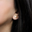 Pink Pearl Stud Earrings 10mm