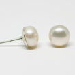 White Pearl Stud Earrings 5.5-6mm
