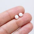 White Pearl Stud Earrings 5mm