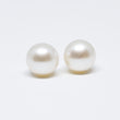 White Pearl Stud Earrings 6.5-7mm