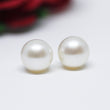 White Pearl Stud Earrings 6.5-7mm