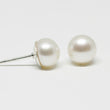 White Pearl Stud Earrings 6.5-7mm