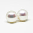 White Pearl Stud Earrings 8mm