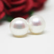 White Pearl Stud Earrings 8mm