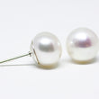 White Pearl Stud Earrings 8mm