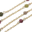 Watermelon Tourmaline Wire Wrapped Layering Necklace