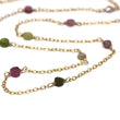 Watermelon Tourmaline Wire Wrapped Layering Necklace
