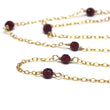 Garnet Wire Wrapped Layering Necklace