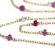 Ruby Wire Wrapped Layering Necklace