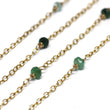 Emerald Wire Wrapped Layering Necklace
