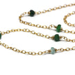Emerald Wire Wrapped Layering Necklace