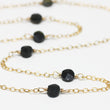 Black Tourmaline Wire Wrapped Layering Necklace