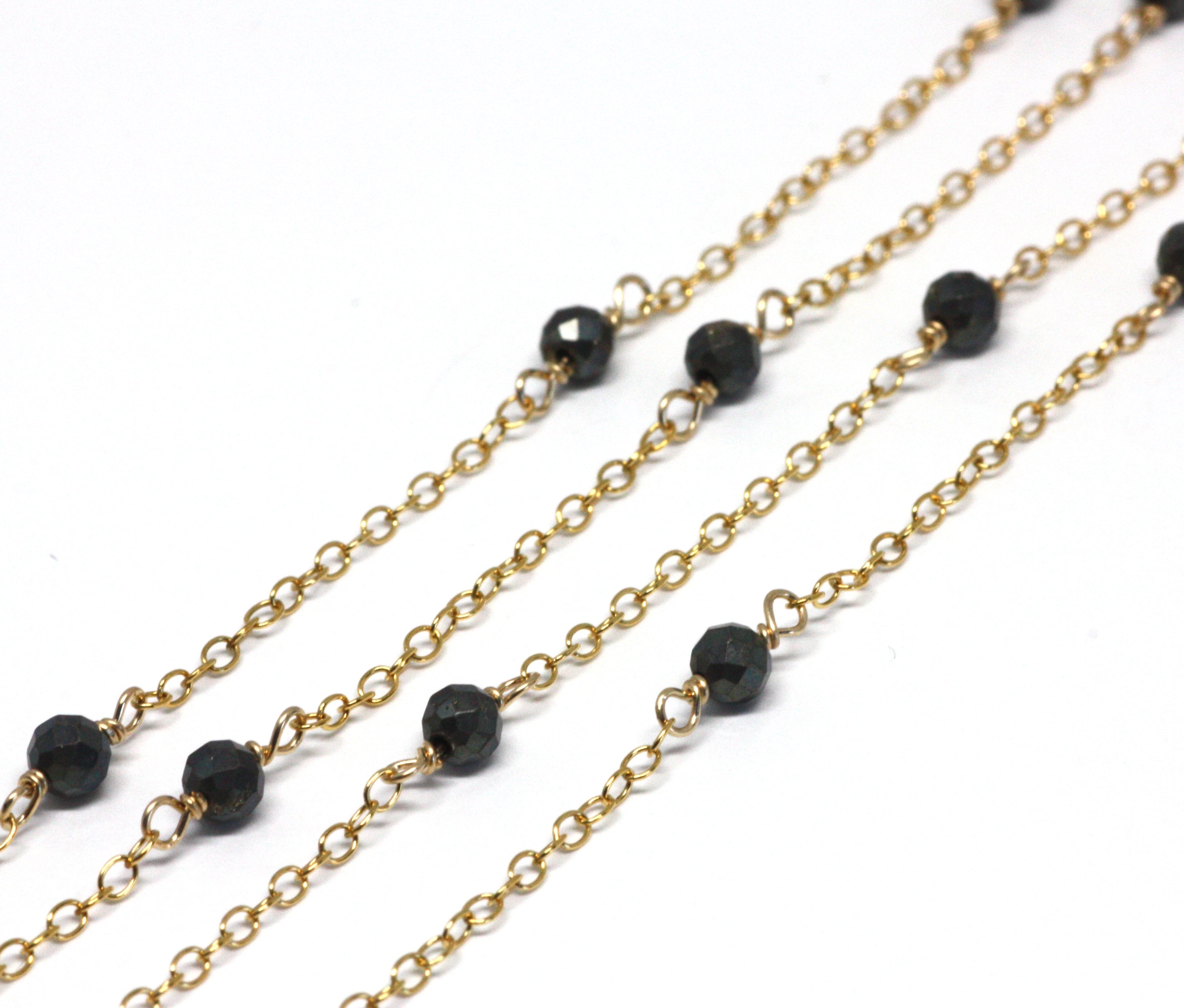 Pyrite Wire Wrapped Layering Necklace