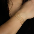 Figaro Gold Chain Bracelet