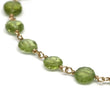 Peridot Bracelet in Wire Wrapped Gold