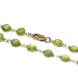 Peridot Bracelet in Wire Wrapped Gold