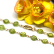 Peridot Bracelet in Wire Wrapped Gold