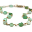 Chrysoprase Bracelet in Wire Wrapped Gold