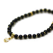 Obsidian and Gold Wrist Tasbih