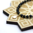 Obsidian and Gold Wrist Tasbih