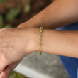 Peridot Bracelet in Wire Wrapped Rose Gold