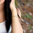 Watermelon Tourmaline Bracelet in Wire Wrapped Rose Gold