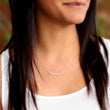 Aquamarine Bar Necklace