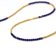 Lapis Lazuli and Gold Wrap Bracelet