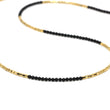 Black Onyx and Gold Wrap Bracelet