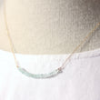 Aquamarine Bar Necklace