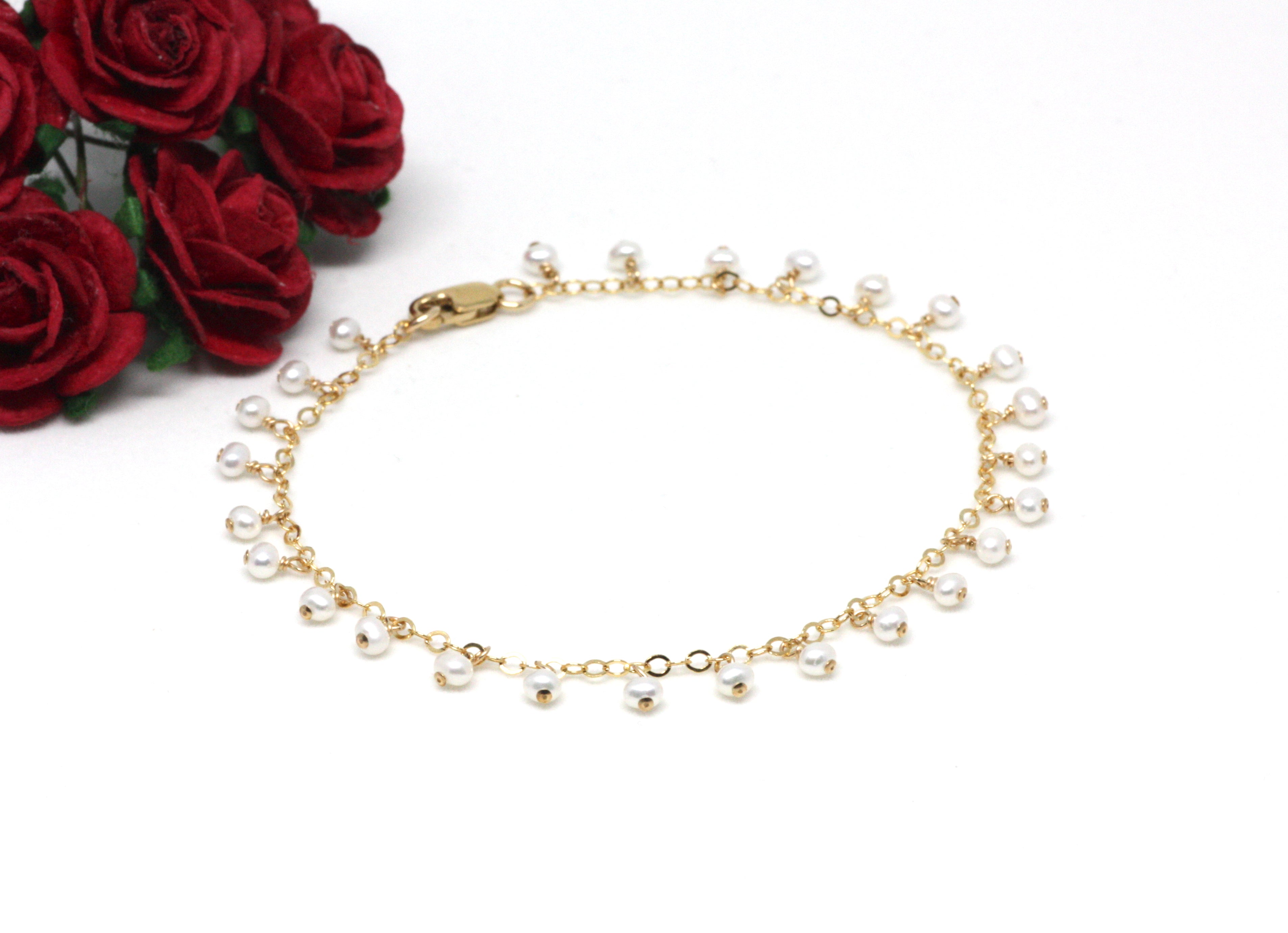 Dew Drops Pearl Bracelet