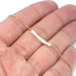 White Pearl Petite Bar Bracelet